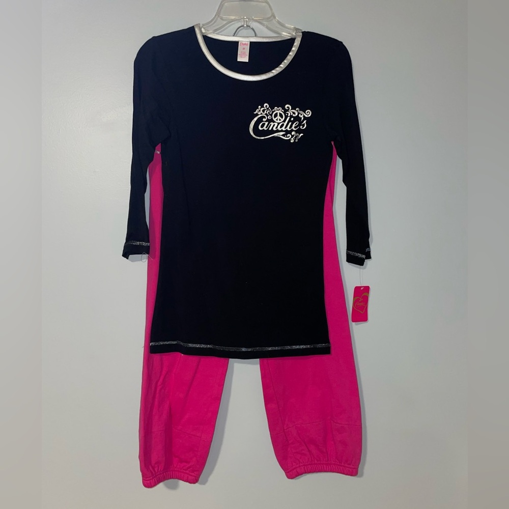 💕NWT Candie's Black and Pink Womens Pajamas